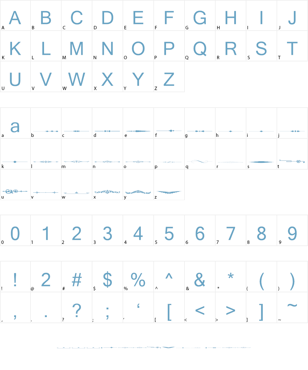 Sughayer Separates 5 Font Character